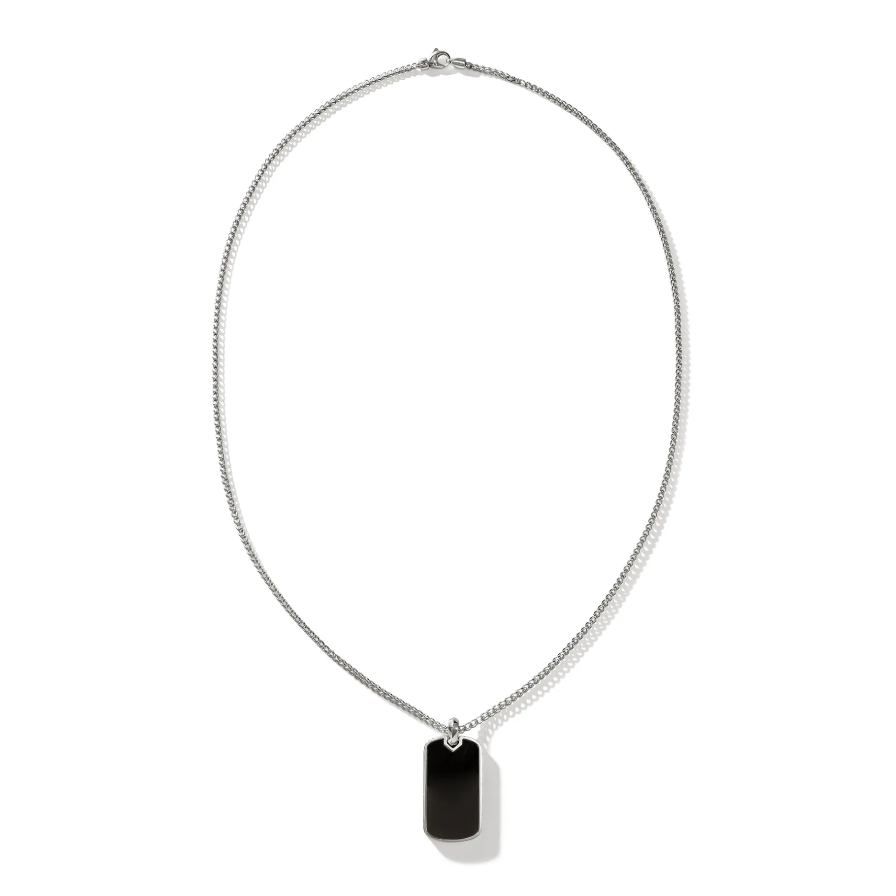 John Hardy Tag Pendant Necklace, Sterling Silver